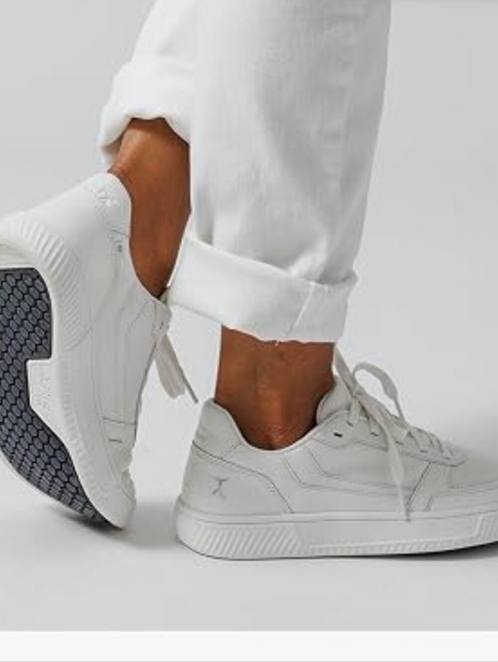 Flux Adapt Leather Trainer White Casual Sneakers NEW 10.5 9